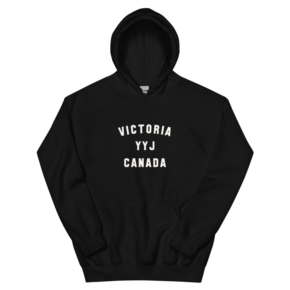 Varsity Hoodie - White • YYJ Victoria • YHM Designs - Image 02