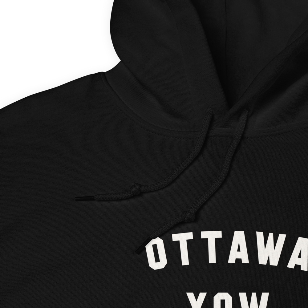 Varsity Hoodie - White • YOW Ottawa • YHM Designs - Image 06