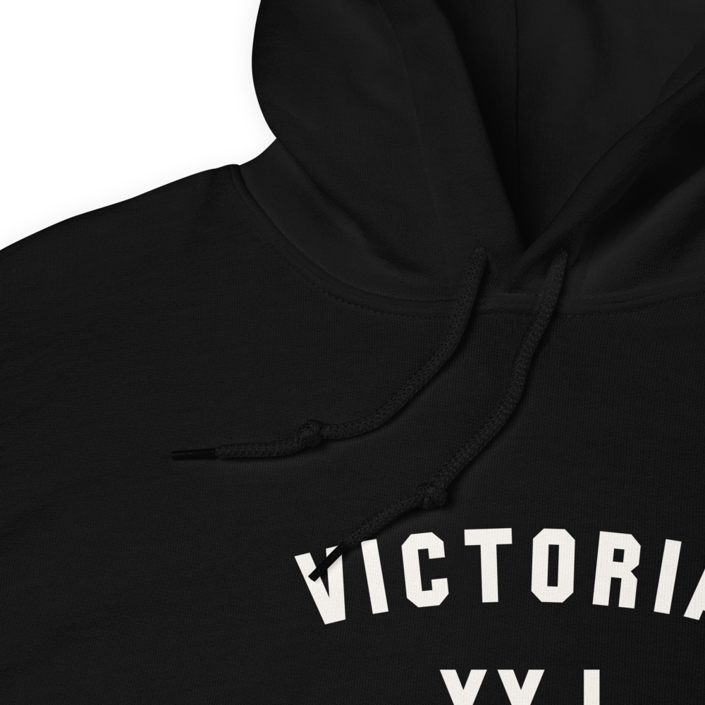 Varsity Hoodie - White • YYJ Victoria • YHM Designs - Image 06