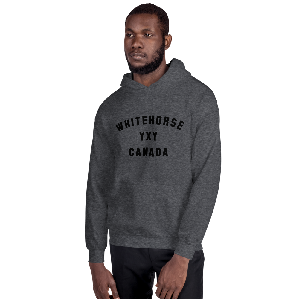 Varsity Hoodie - Black • YXY Whitehorse • YHM Designs - Image 06