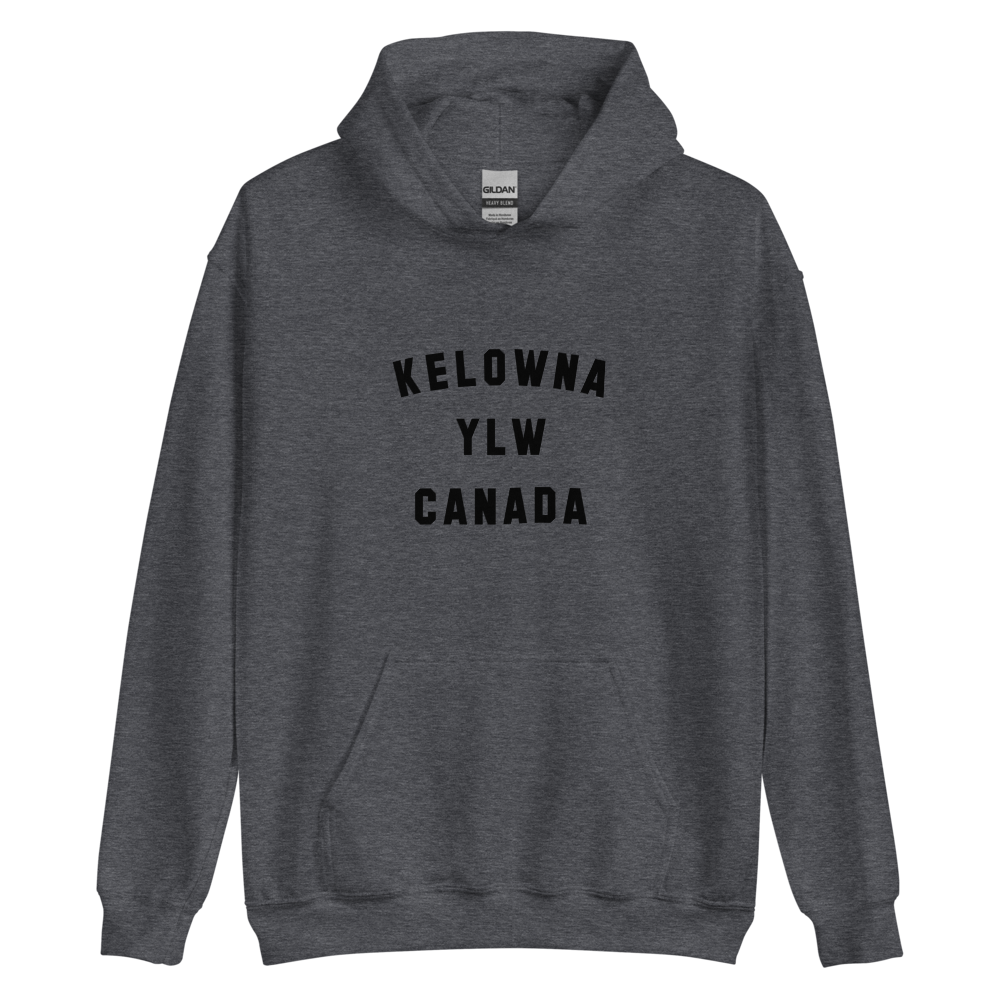 Varsity Hoodie - Black • YLW Kelowna • YHM Designs - Image 07