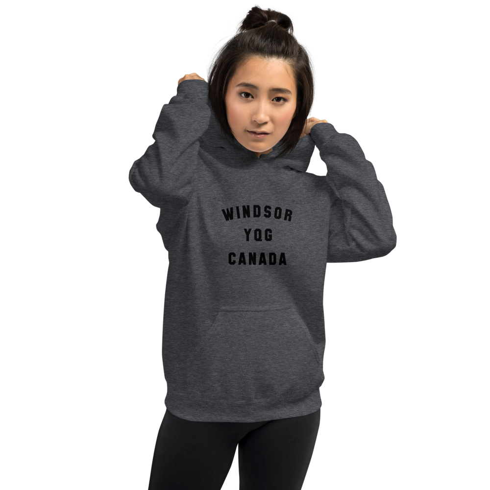 Varsity Hoodie - Black • YQG Windsor • YHM Designs - Image 04