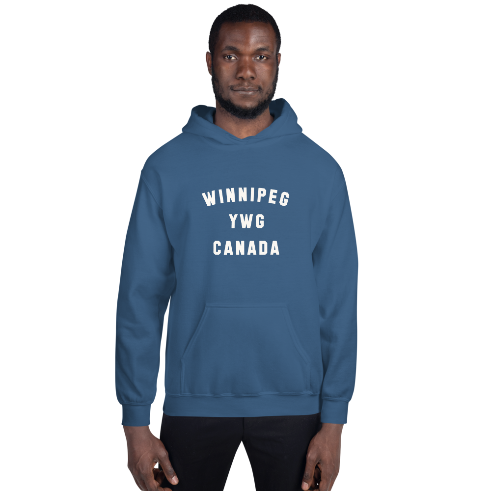 Varsity Hoodie - White • YWG Winnipeg • YHM Designs - Image 08