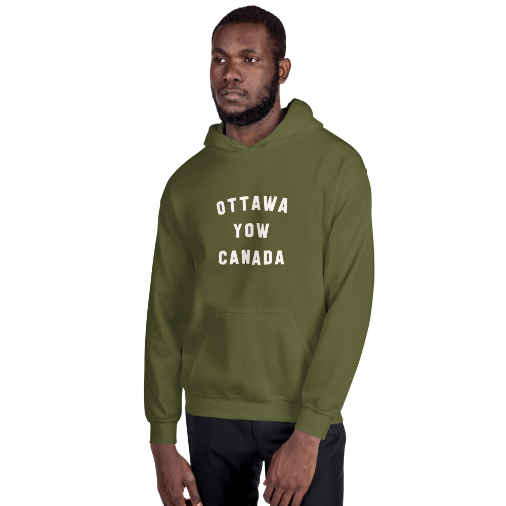 Varsity Hoodie - White • YOW Ottawa • YHM Designs - Image 13