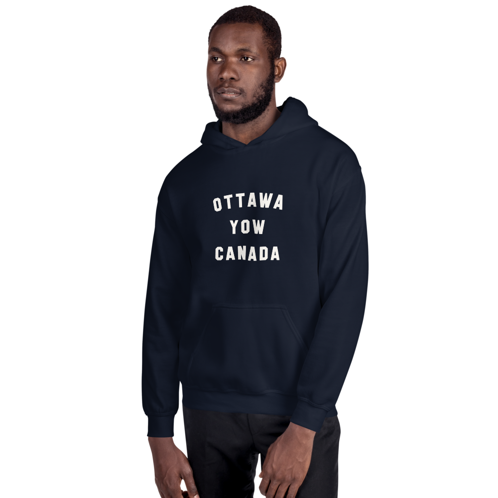 Varsity Hoodie - White • YOW Ottawa • YHM Designs - Image 09