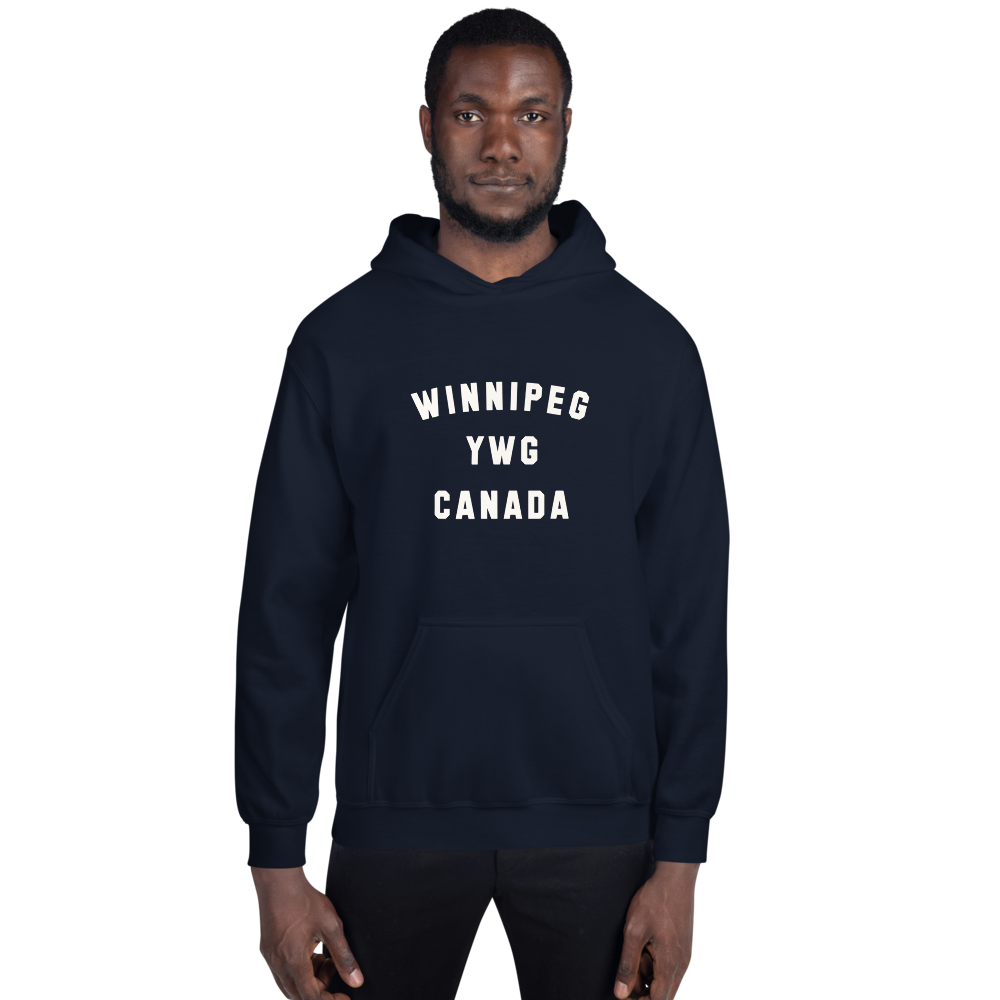 Varsity Hoodie - White • YWG Winnipeg • YHM Designs - Image 07