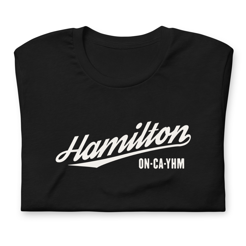 Vintage Script Unisex T-Shirt • YHM Hamilton • YHM Designs - Image 07