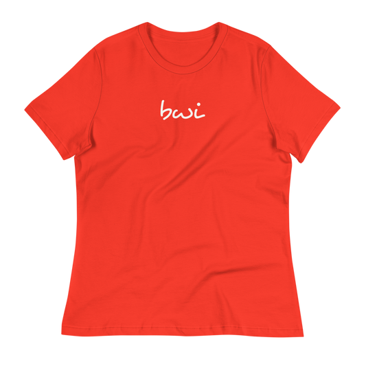 Women's Relaxed T-Shirt • BWI Baltimore • YHM Designs - Image 02