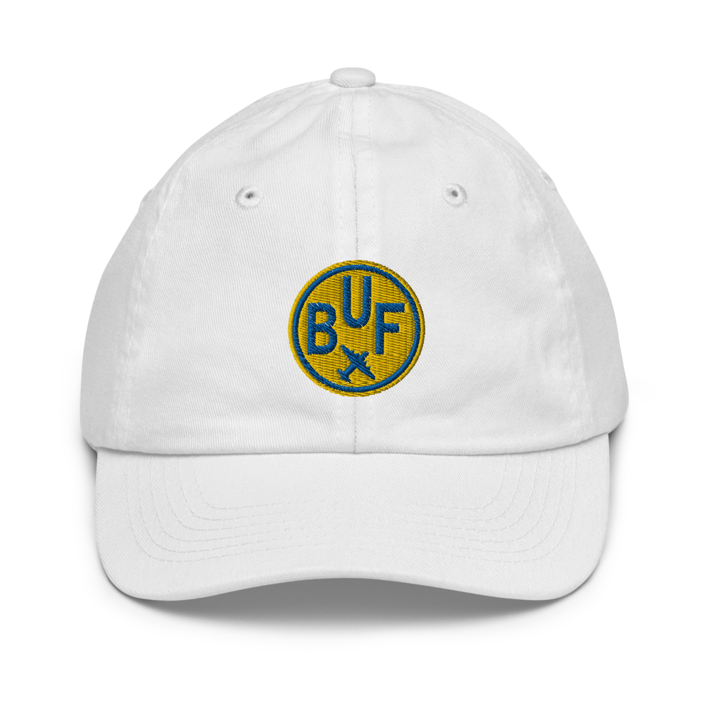 Roundel Kid's Baseball Cap - Gold • BUF Buffalo • YHM Designs - Image 06
