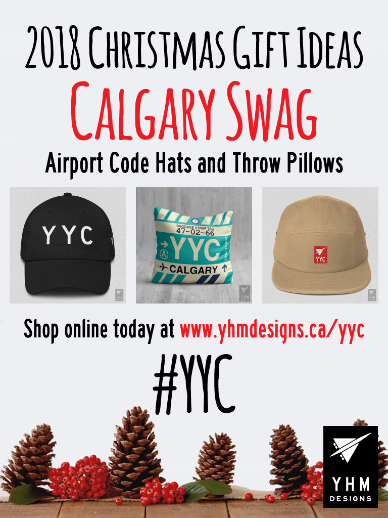2018 Christmas Gift Ideas – YYC Calgary Airport Code Swag