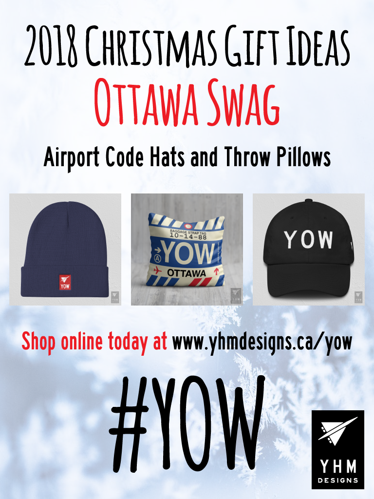2018 Christmas Gift Ideas – YOW Ottawa Airport Code Swag