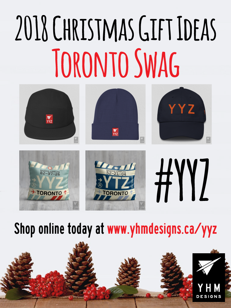 2018 Christmas Gift Ideas – YYZ Toronto Airport Code Swag