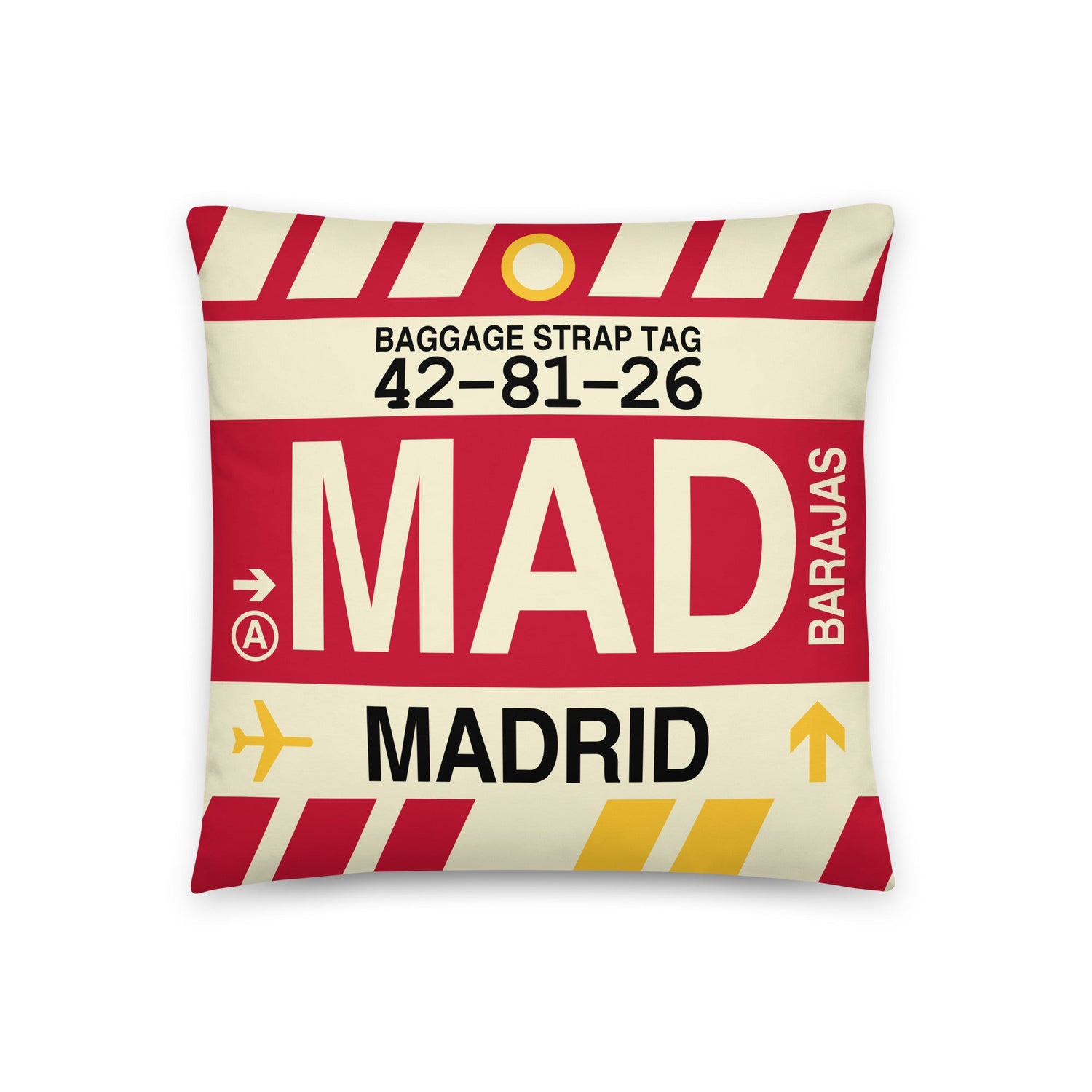 Madrid Spain Pillows and Blankets • MAD Airport Code