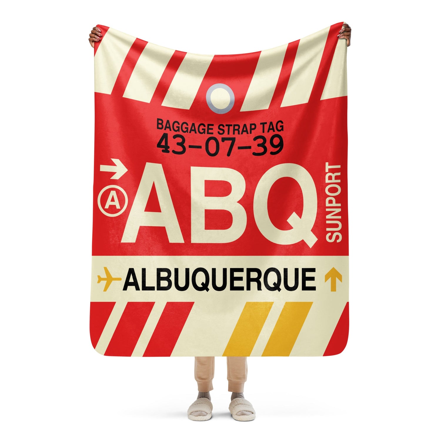 Albuquerque New Mexico Baggage Tag Design Travel Gifts • ABQ Airport Code