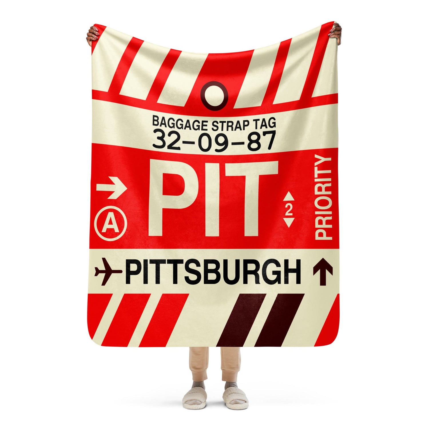 Pittsburgh Pennsylvania Baggage Tag Design Travel Gifts • PIT Airport Code
