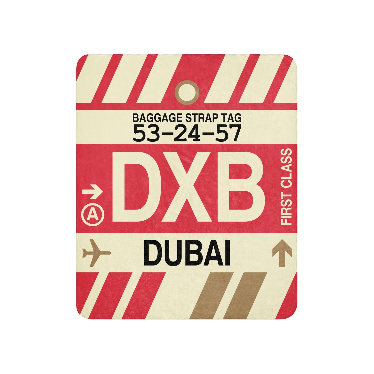 Dubai United Arab Emirates Baggage Tag Design Travel Gifts • DXB Airport Code