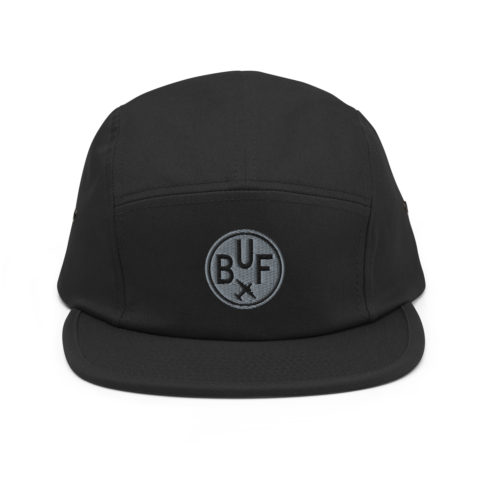 Airport Code Camper Hat - Roundel • BUF Buffalo • YHM Designs - Image 05