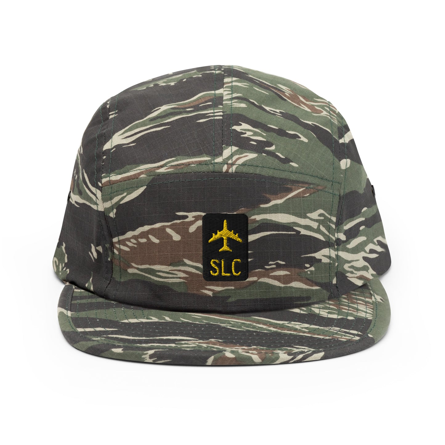 Green Camo Jetliner Camper Hat • SLC Salt Lake City • YHM Designs - Image 07