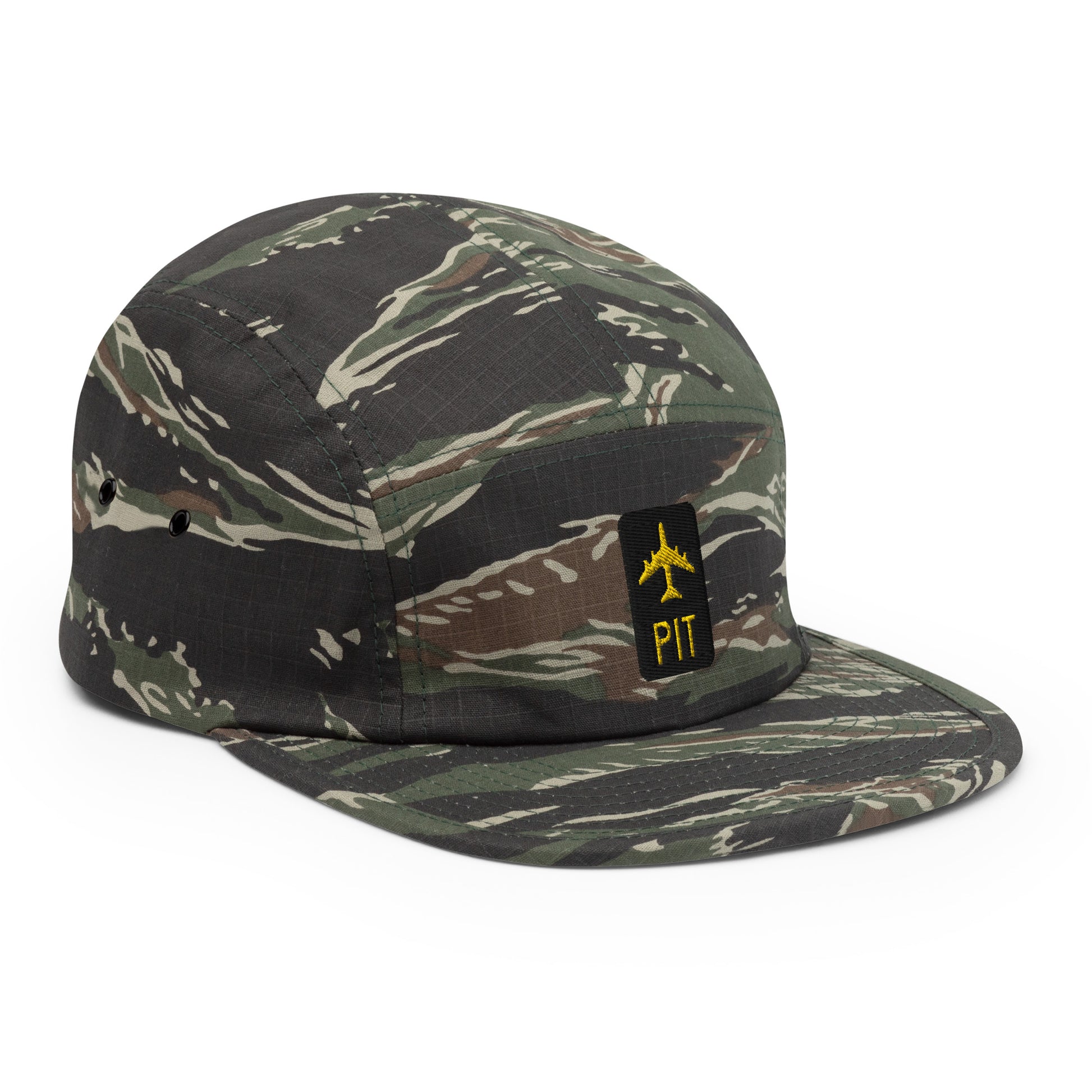 Green Camo Jetliner Camper Hat • PIT Pittsburgh • YHM Designs - Image 10