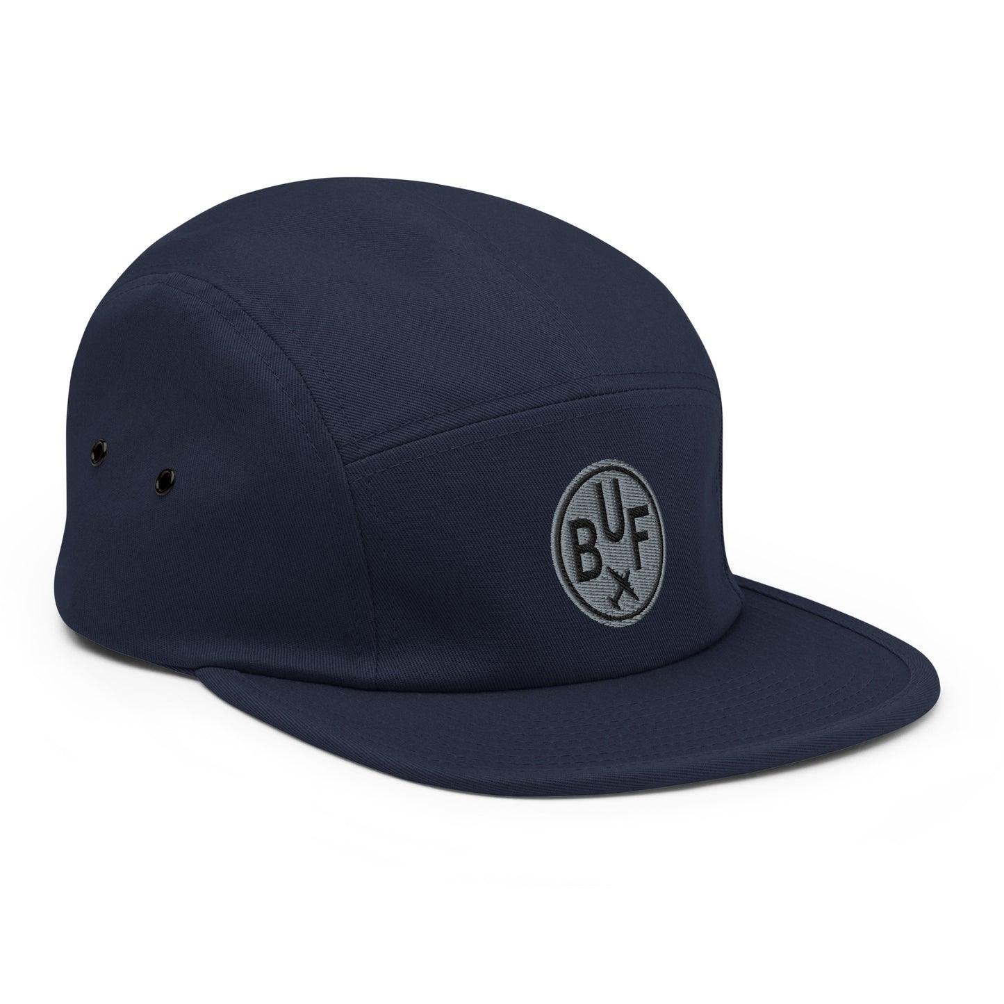 Airport Code Camper Hat - Roundel • BUF Buffalo • YHM Designs - Image 13