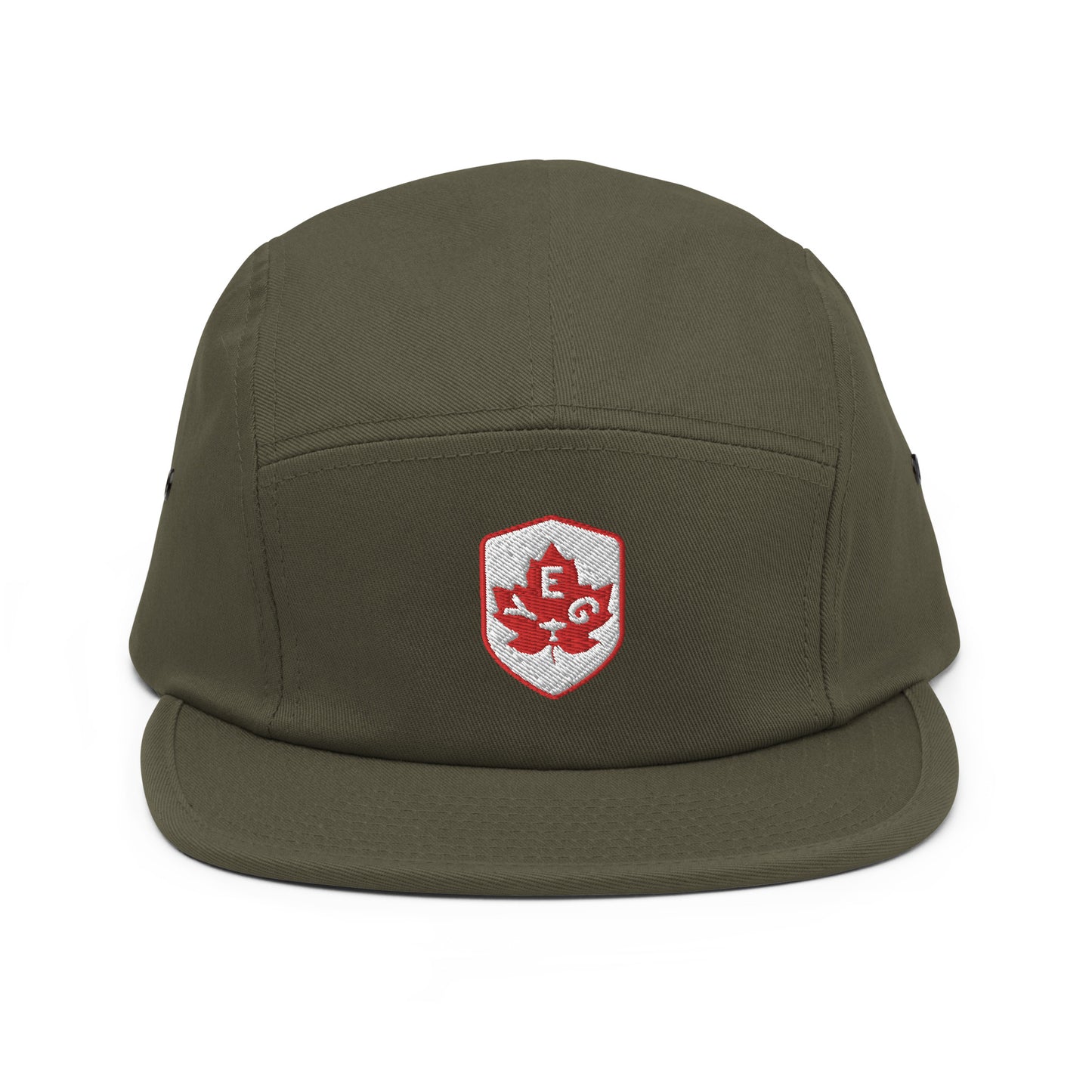 Maple Leaf Camper Hat - Red/White • YEG Edmonton • YHM Designs - Image 02