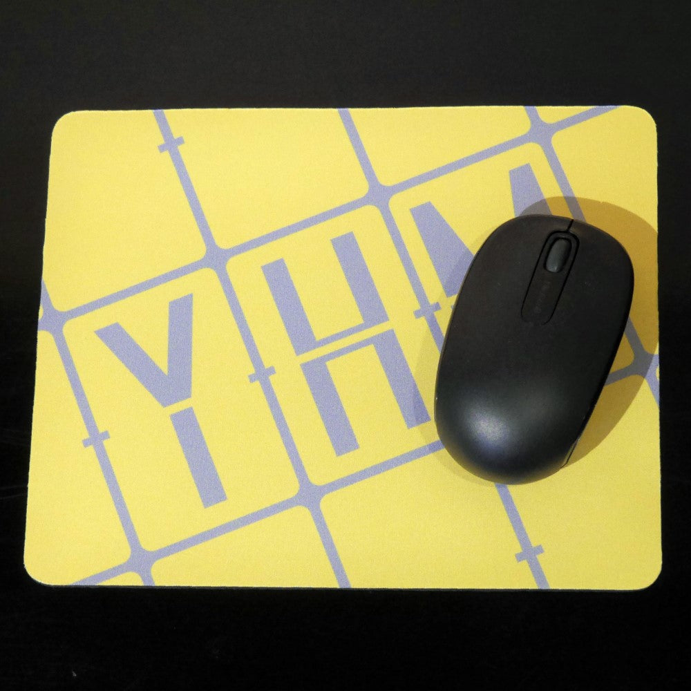 Unique Travel Gift Mouse Pad - White Oval • YEG Edmonton • YHM Designs - Image 05
