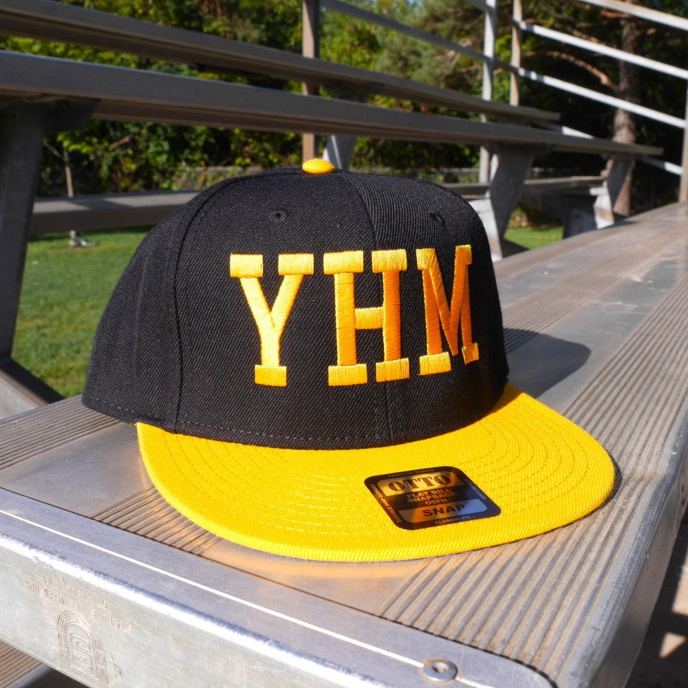 YHM Designs College-Style Airport Code Snapback Hat - Image 03