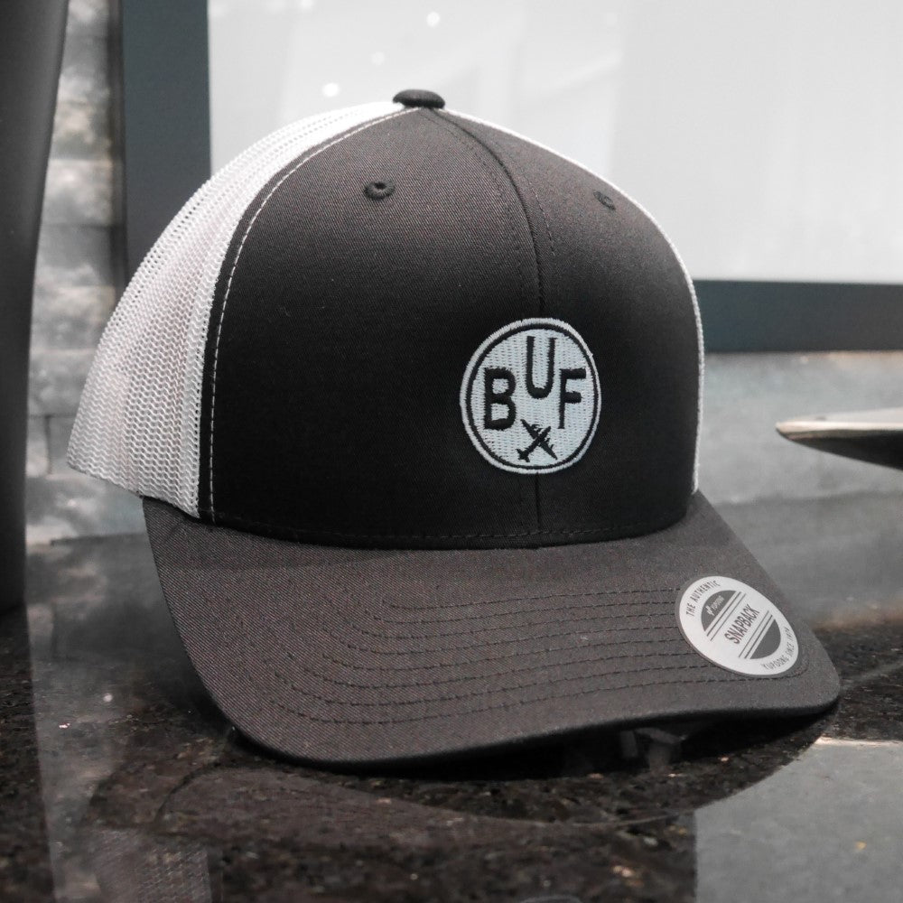 YHM Designs Airport Code Retro Trucker Hat 02