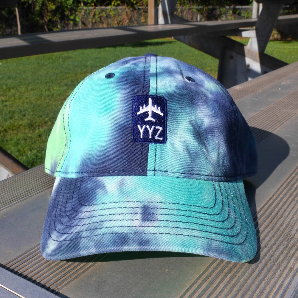 YHM Designs Airport Code Tie-Dye Hat 01