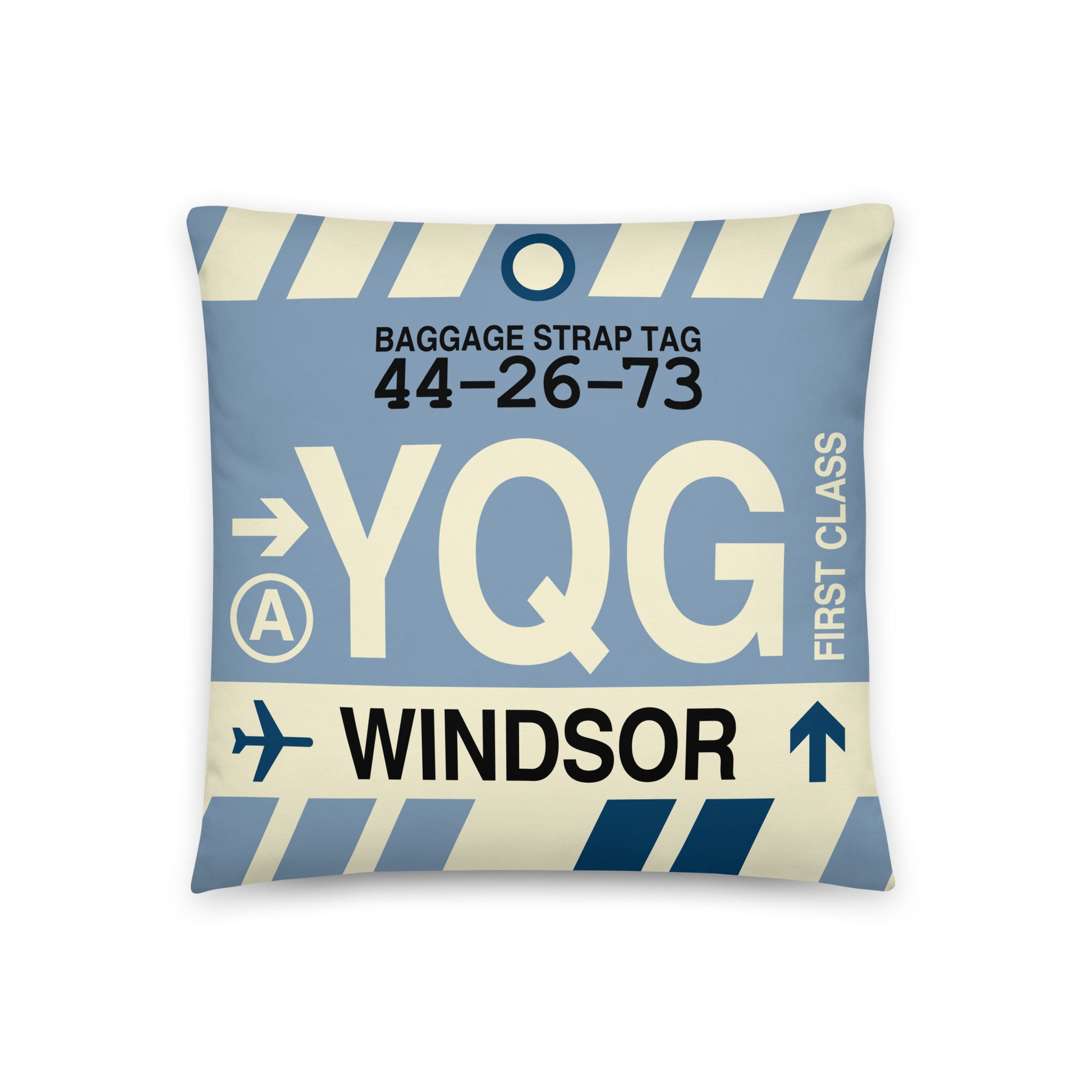 Travel Gift Throw Pillow • YQG Windsor • YHM Designs - Image 01