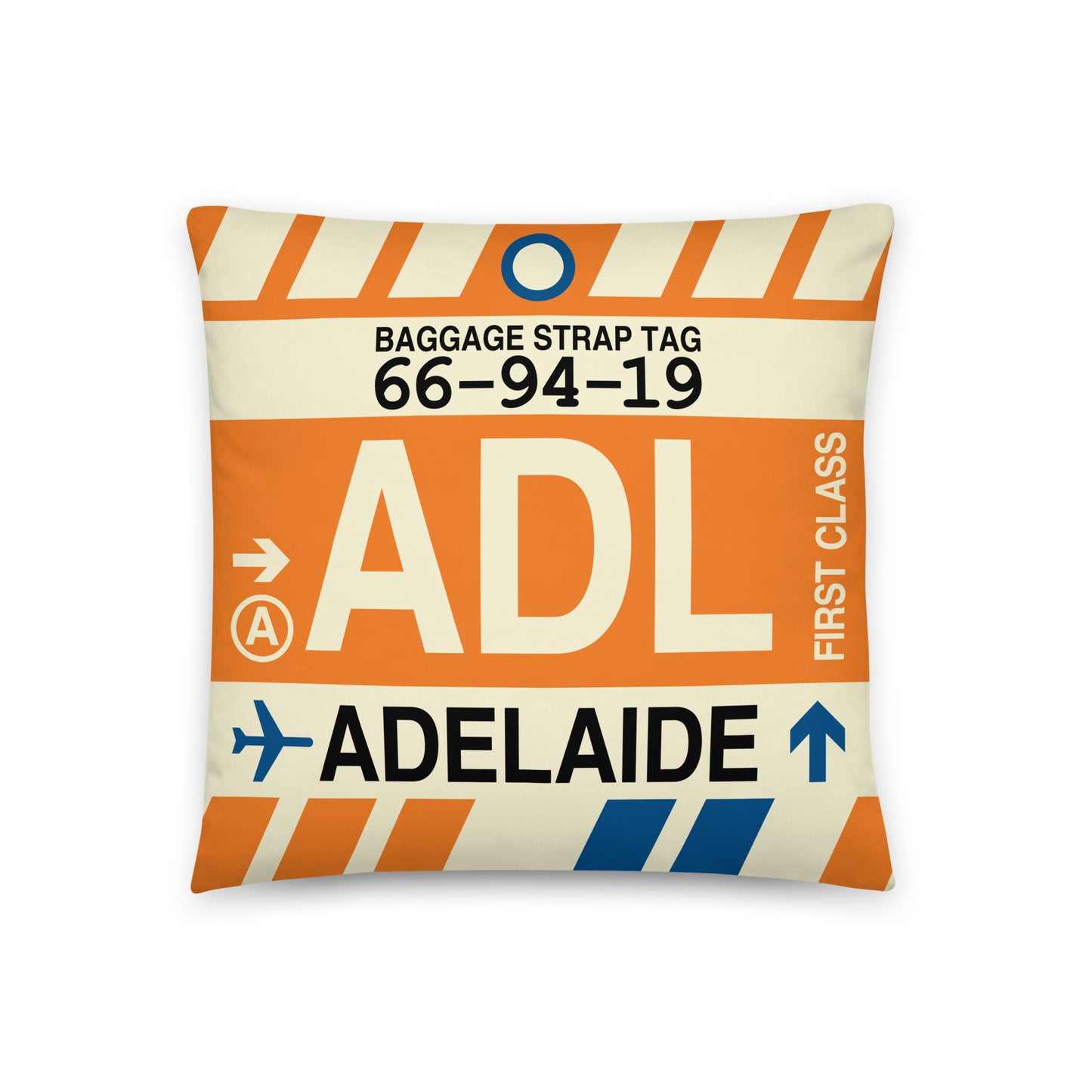 Travel Gift Throw PIllow • ADL Adelaide • YHM Designs - Image 01