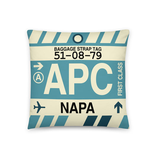 Travel Gift Throw PIllow • APC Napa • YHM Designs - Image 01