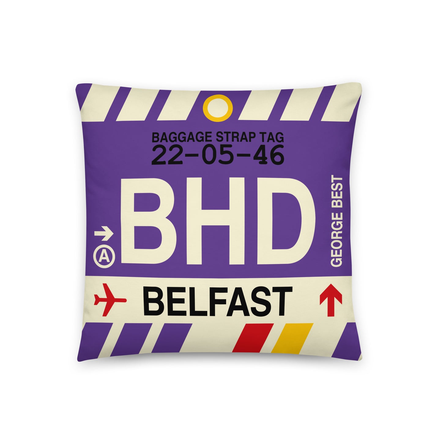 Travel-Themed Throw Pillow • BHD Belfast • YHM Designs - Image 01