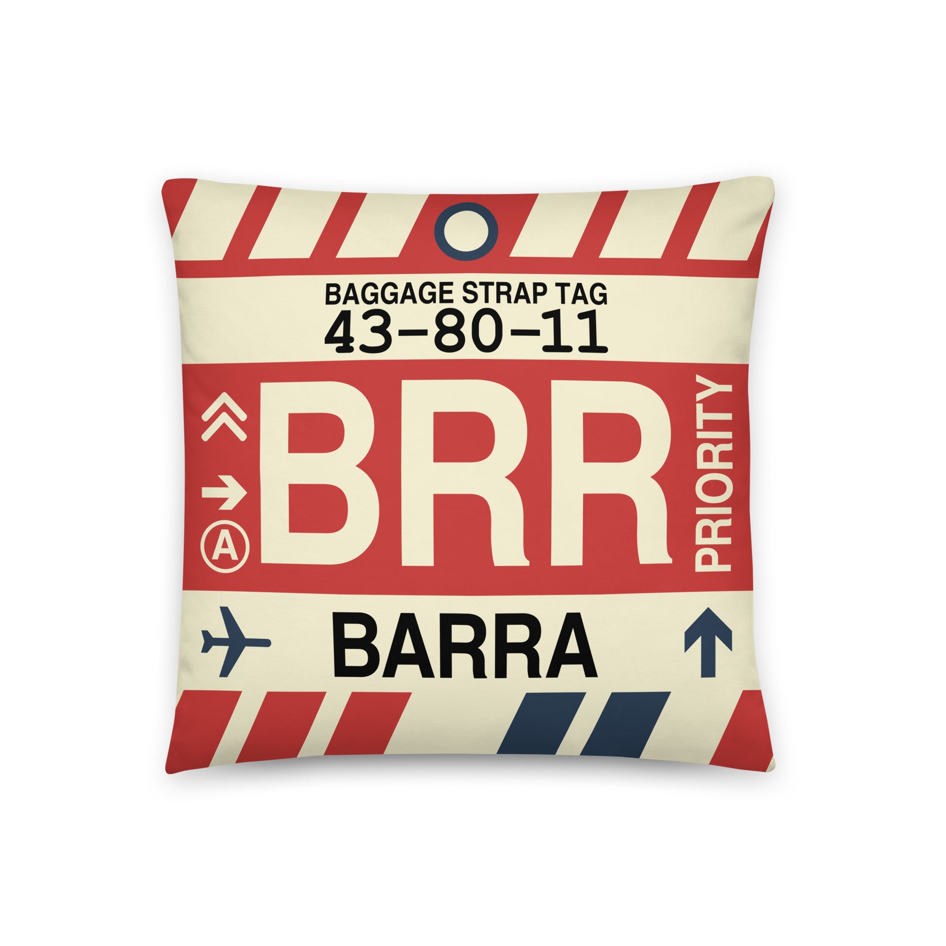 Travel-Themed Throw Pillow • BRR Barra • YHM Designs - Image 01