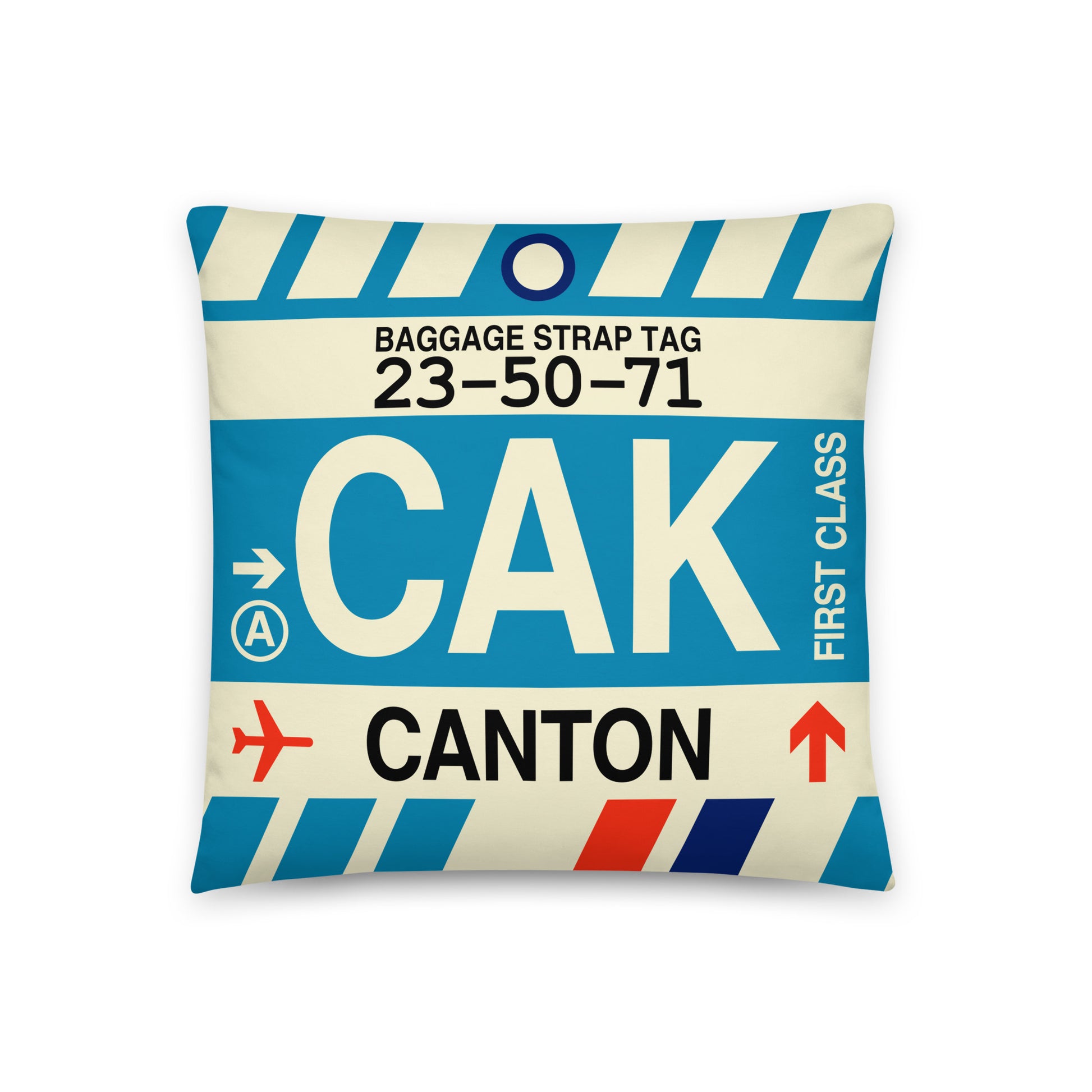 Travel Gift Throw Pillow • CAK Canton • YHM Designs - Image 01