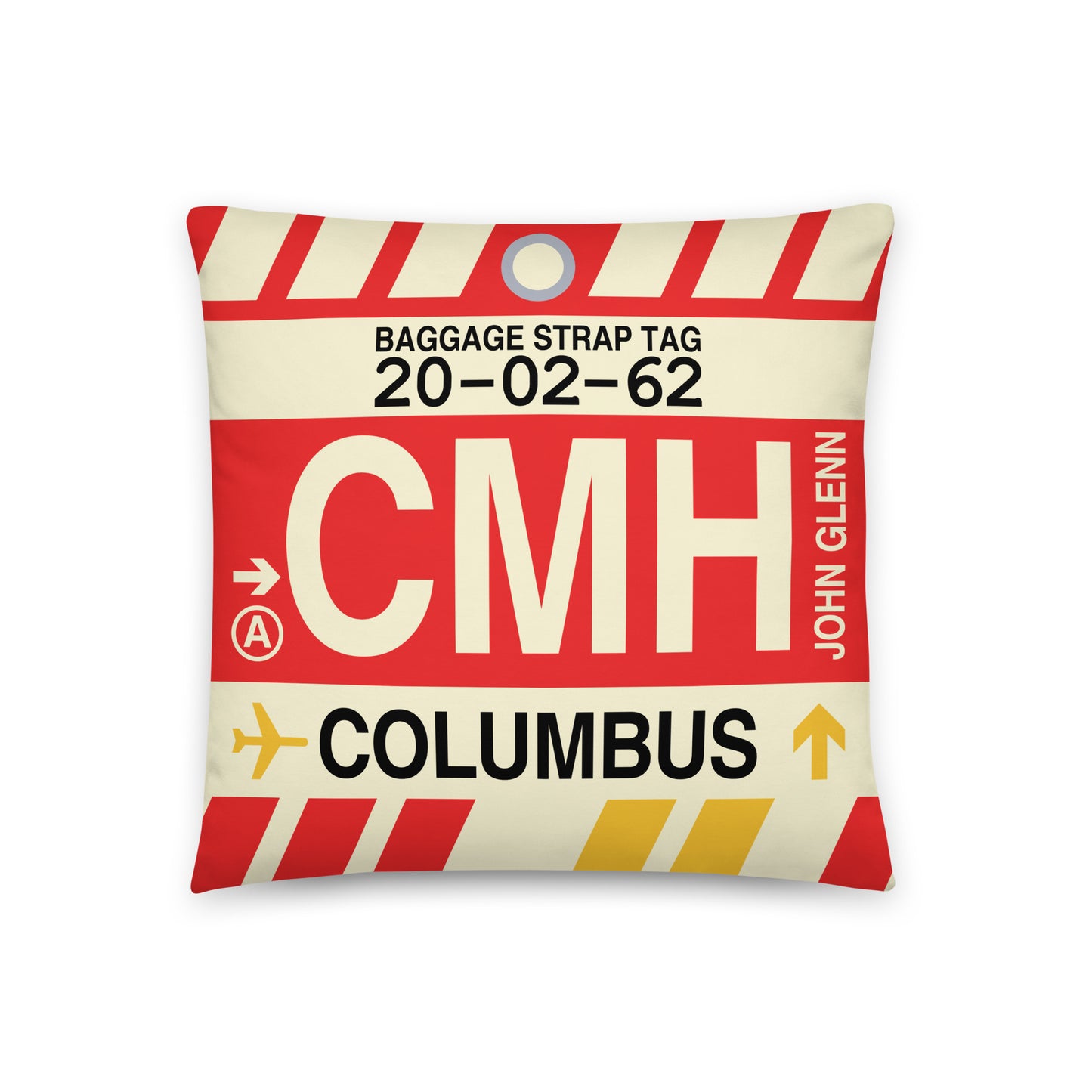 Travel Gift Throw PIllow • CMH Columbus • YHM Designs - Image 01