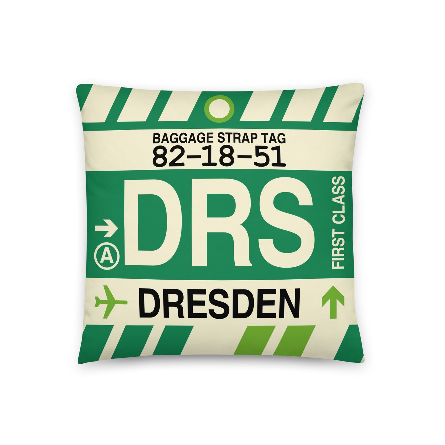 Travel Gift Throw PIllow • DRS Dresden • YHM Designs - Image 01