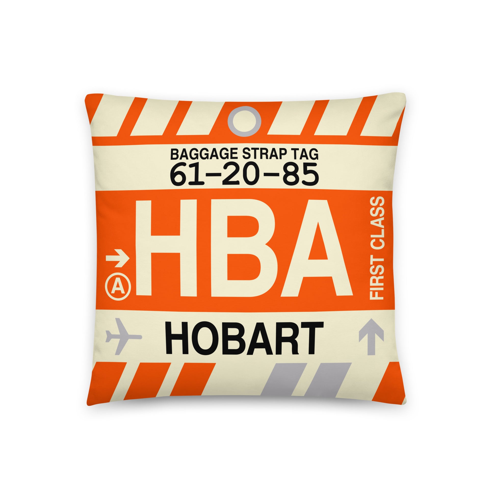 Travel Gift Throw Pillow • HBA Hobart • YHM Designs - Image 01