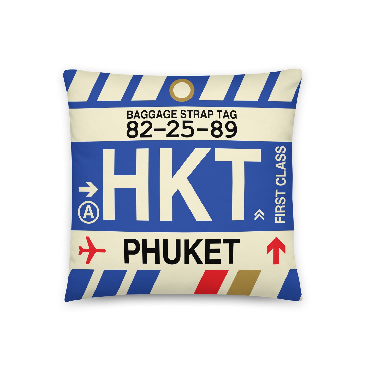 Travel Gift Throw PIllow • HKT Phuket • YHM Designs - Image 01