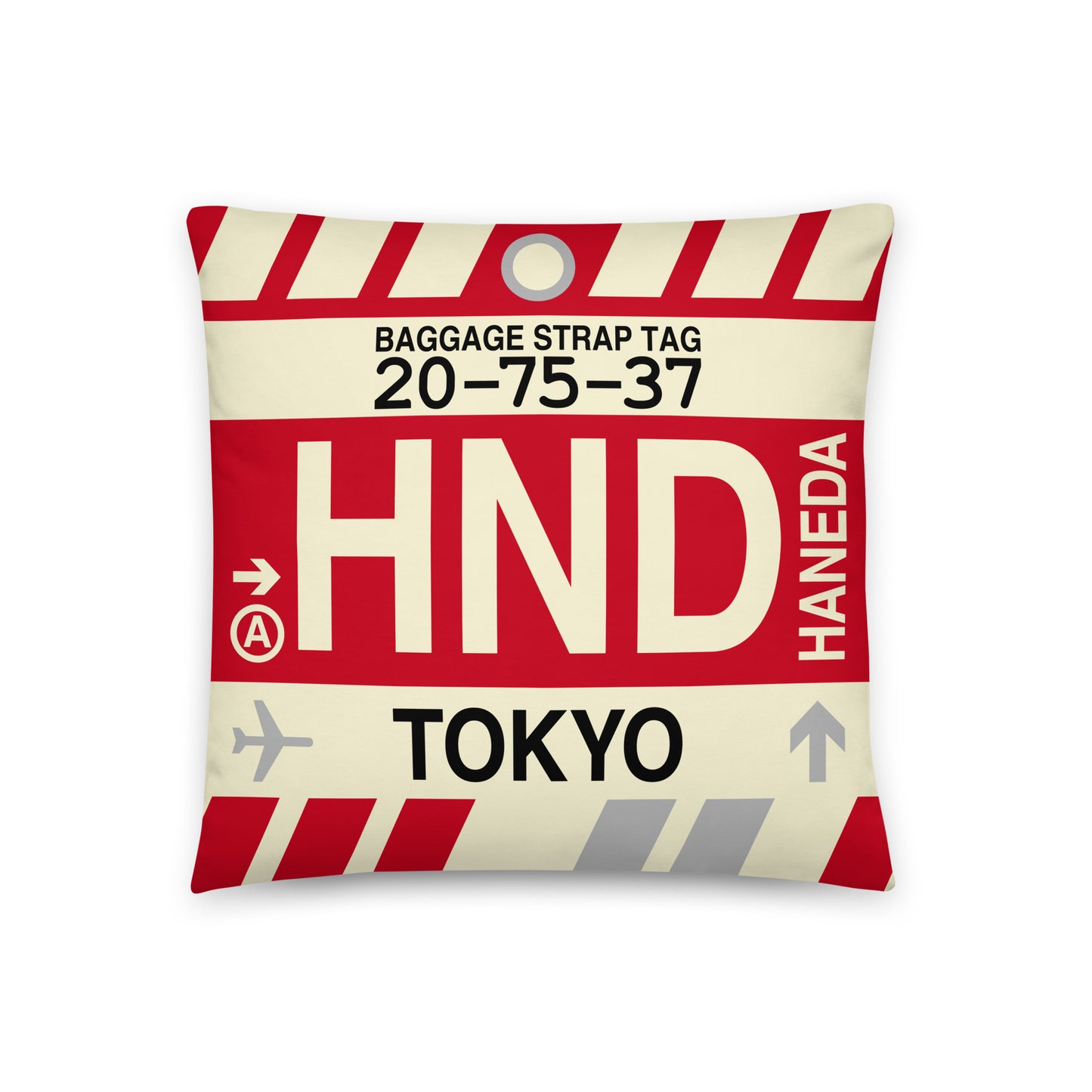 Travel Gift Throw PIllow • HND Tokyo • YHM Designs - Image 01