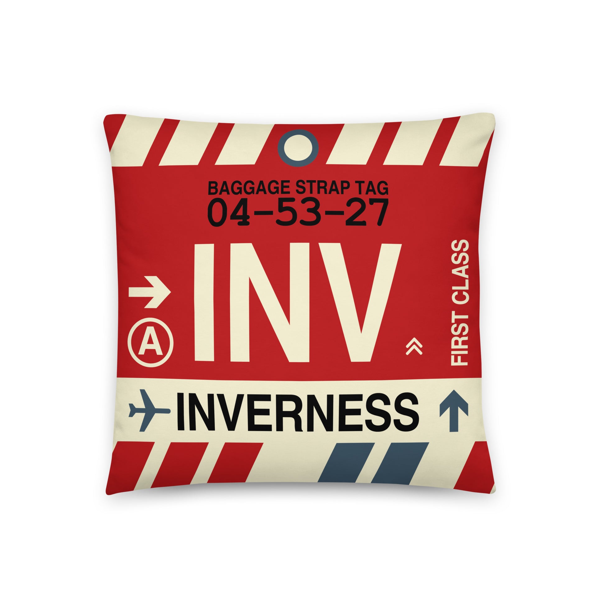 Travel Gift Throw Pillow • INV Inverness • YHM Designs - Image 01