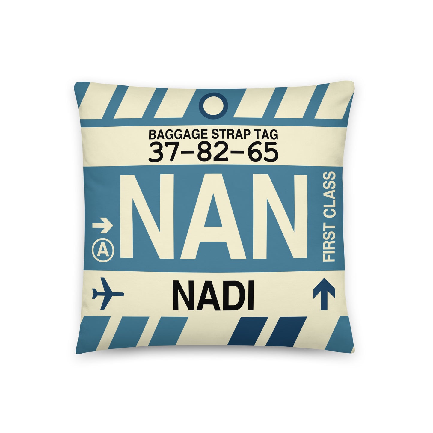 Travel-Themed Throw Pillow • NAN Nadi • YHM Designs - Image 01