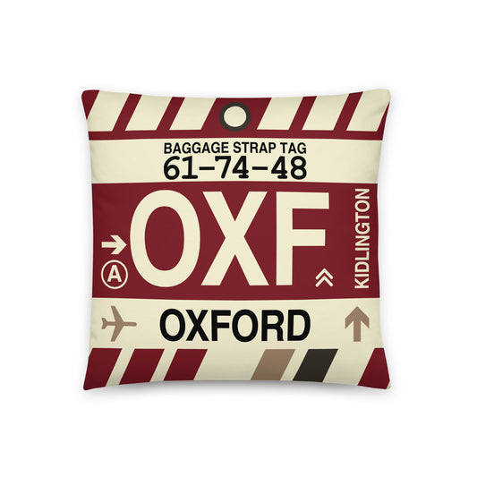 Travel Gift Throw PIllow • OXF Oxford • YHM Designs - Image 01