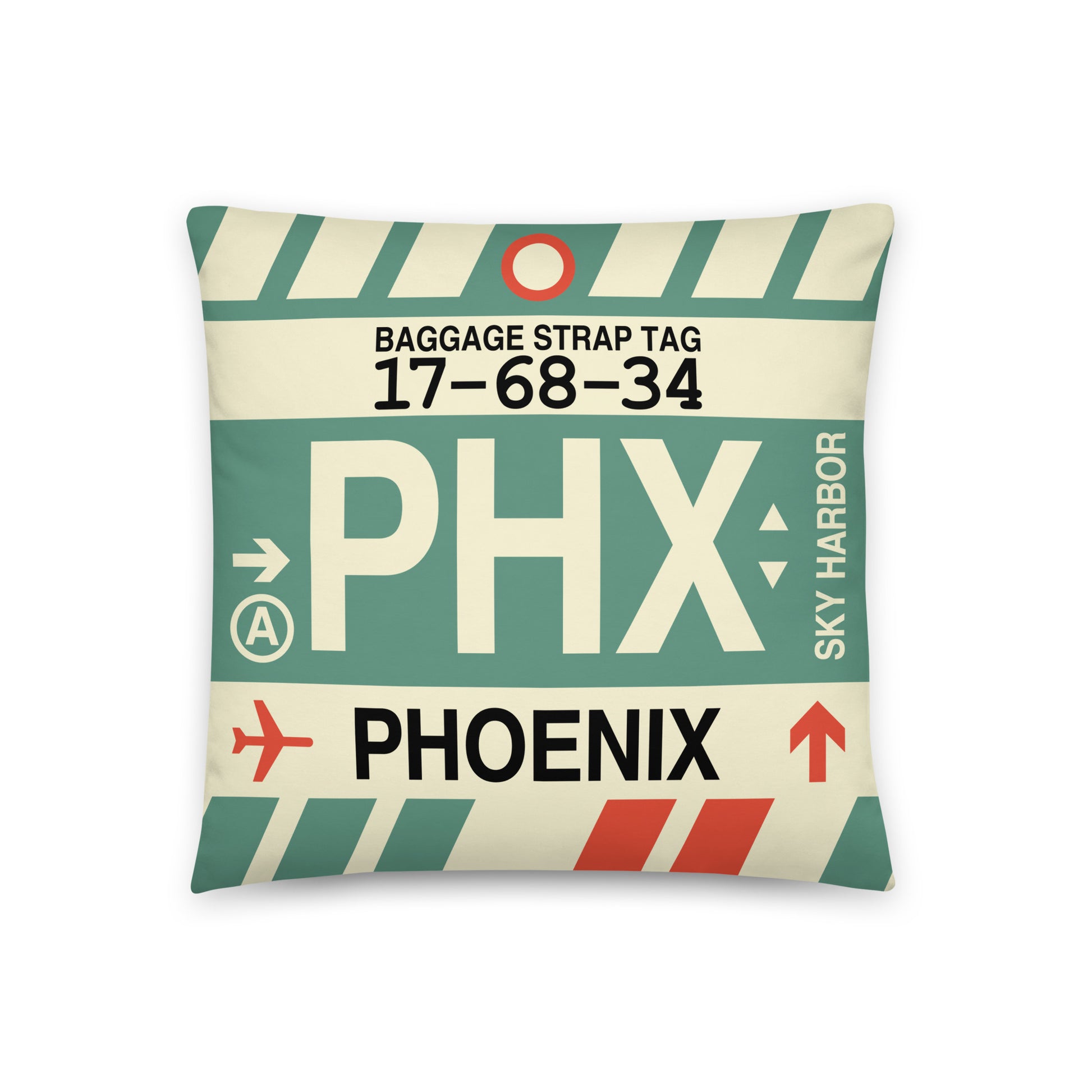 Travel Gift Throw PIllow • PHX Phoenix • YHM Designs - Image 01