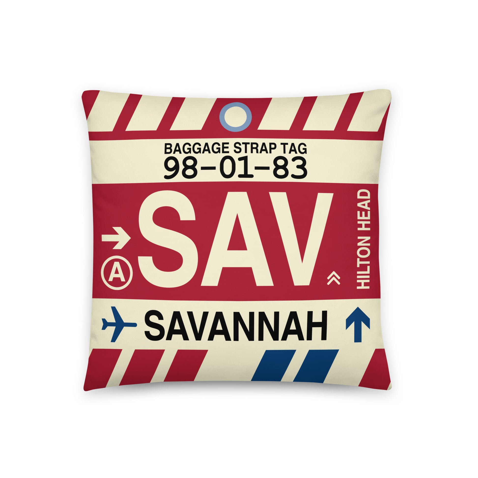 Travel Gift Throw Pillow • SAV Savannah • YHM Designs - Image 01