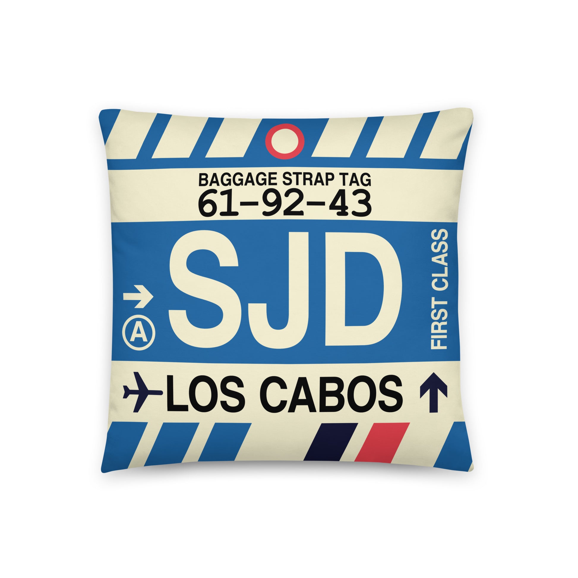 Travel-Themed Throw Pillow • SJD Los Cabos • YHM Designs - Image 01
