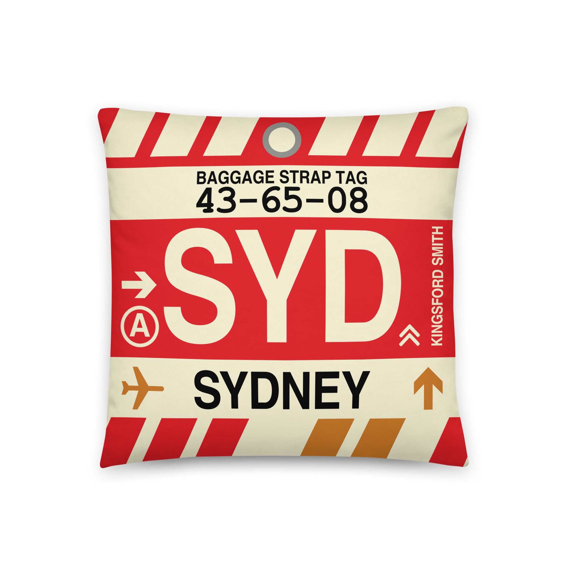 Travel-Themed Throw Pillow • SYD Sydney • YHM Designs - Image 01