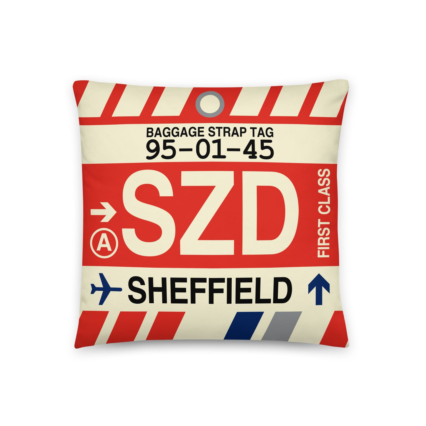 Travel-Themed Throw Pillow • SZD Sheffield • YHM Designs - Image 01