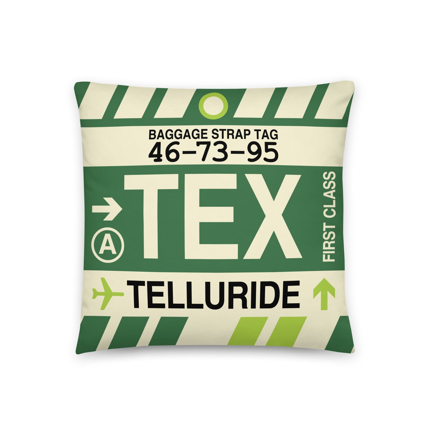 Travel Gift Throw Pillow • TEX Telluride • YHM Designs - Image 01