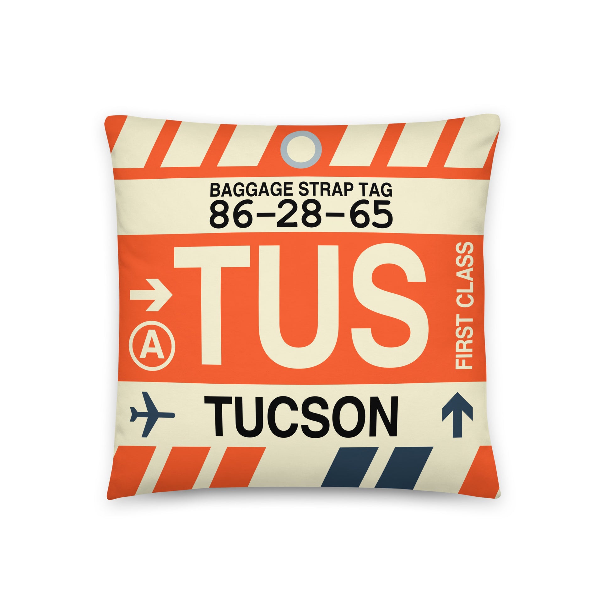 Travel Gift Throw Pillow • TUS Tucson • YHM Designs - Image 01